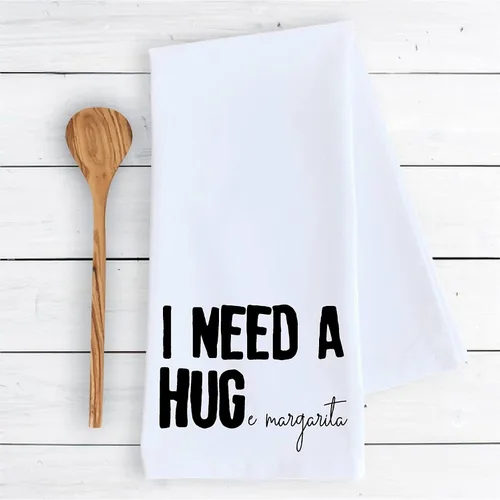 Vista 2 de Kitchen Dish Towel I Need a Hug Huge Margarita Funny Cute Kitchen Decor Drying Cloth100% Cotton