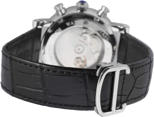 Vista 4 de FORSINING Reloj de pulsera automático de acero inoxidable con correa de cuero FSG9407M3S2, Moderno
