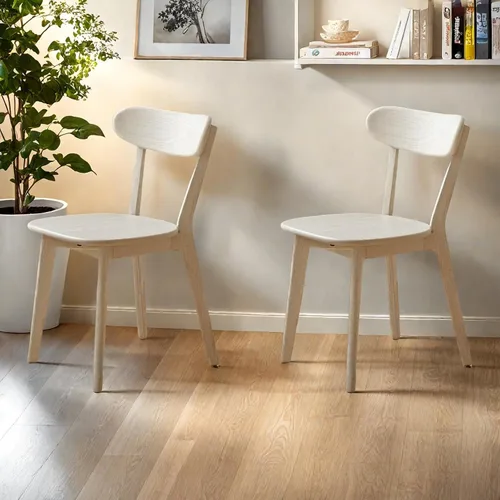 Vista 12 de Sillas de comedor 100% de madera maciza de roble - Sillas de cocina, silla de estudio de diseño moderno clásico para una vida elevada (Negro-1)