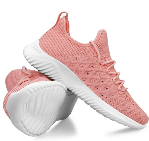 Vista 5 de Feethit Zapatos para Caminar sin Cordones para Mujer Zapatos para Correr Antideslizantes Zapatos Transpirables para Entrenamiento Zapatillas Ligeras
