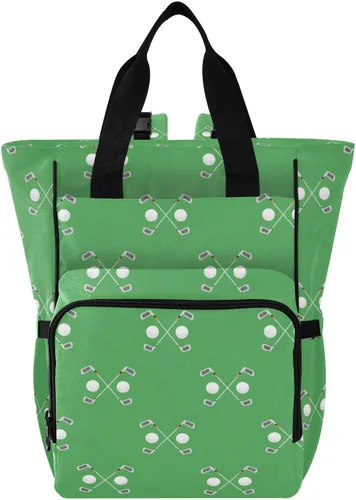 Vista 24 de Emelivor Bolsa de pañales con diseño de panal de abejas, con bolsillos aislados, bolsa organizadora de pañales para niños y niñas, unisex