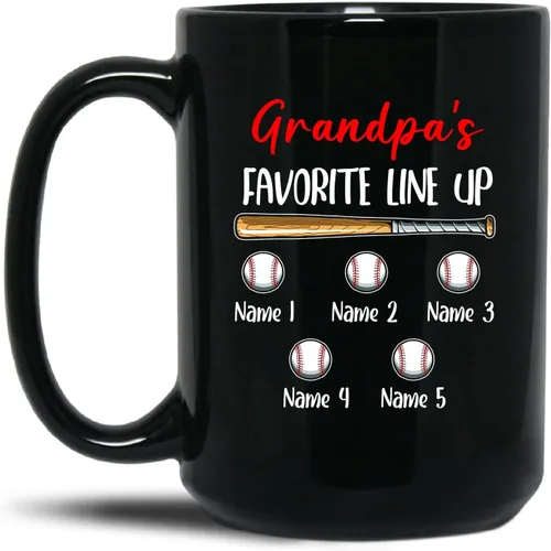 Vista 7 de Best Grandpa Ever - Taza de café personalizada de cerámica negra de 11 onzas, taza de café para abuelo, regalo para abuelos, taza de viaje moderna