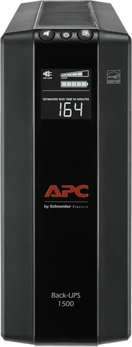 Vista 4 de APC UPS Batería de reserva y protector de sobretensiones con AVR, 1500 VA, APC Back-UPS Pro (BX1500M) y batería de reserva y protector
