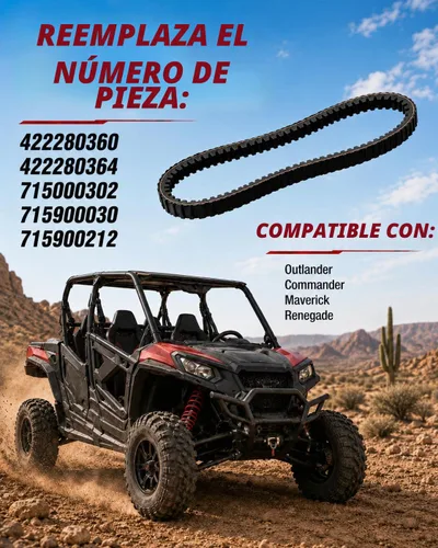 Vista 5 de StarknightMT Maverick Outlander - Cinturón de carbono de larga duración de nailon grueso de goma