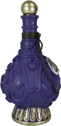 Vista 5 de Ebros Gift Oculto Wicca Divinidad Espiritual Polilla Metamorfosis Púrpura Faux Poción Botella Decoración Figurilla Brujas Místicas Wicca Ocultista