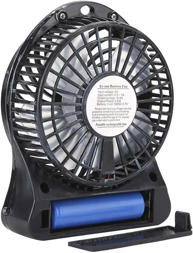 Vista 9 de Fabater Mini ventilador de escritorio recargable USB, ventilador de coche