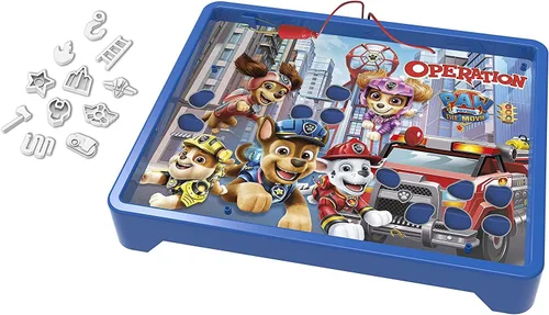 Vista 4 de Operation Game: Paw Patrol The Movie Edition Juego de mesa para niños de 6 años en adelante, juego de Paw Patrol de Nickelodeon para 1 o más