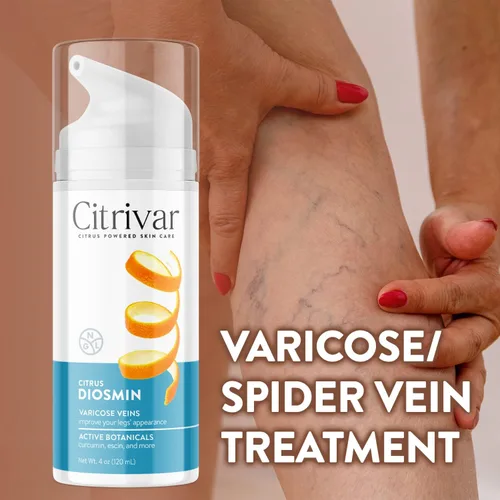 Vista 2 de NGL Citrivar Crema para Piernas - Tonificador calmante de menta con diosmina, escoba de carnicero, asescina, rutina, curcumina - 4.1 fl oz