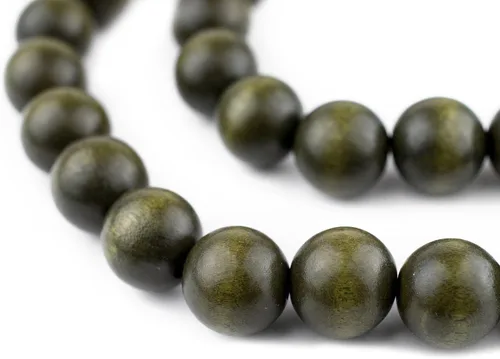 Vista 206 de TheBeadChest: cuentas de madera redondas naturales de 0.315 pulgadas, cuentas de madera sueltas espaciadoras para fabricar joyas, 4 tamaños