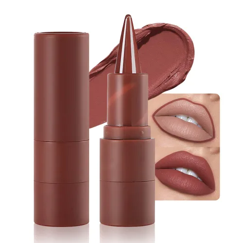 Vista 14 de AMY'S DIARY Lápiz de labios crayón mate blanco, lápiz de labios mate de punta precisa, larga duración hasta 24 horas, impermeable al manchado