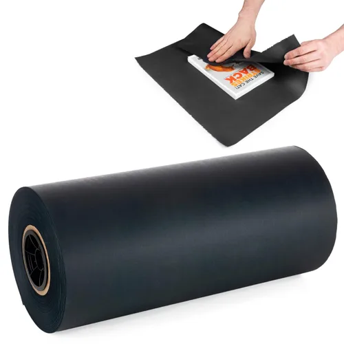 Vista 11 de IDL Packaging SatinPack - Hojas de papel de seda negro de 24 x 36 pulgadas, paquete de 100, duraderas 20# (33 GSM), hechas en Estados Unidos, hojas