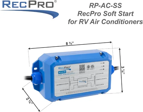 Vista 5 de RecPro RV AC Soft Starter Reduce el arranque de corriente en un 75% Arranque silencioso Indicadores de falla LED Resistente al clima IP65