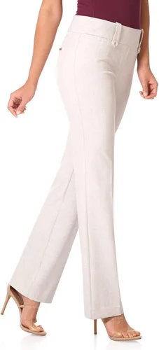Vista 2 de Rekucci - Pantalón de vestir ligeramente acampanados, elásticos y de efecto adelgazante para mujer, Straight, 14