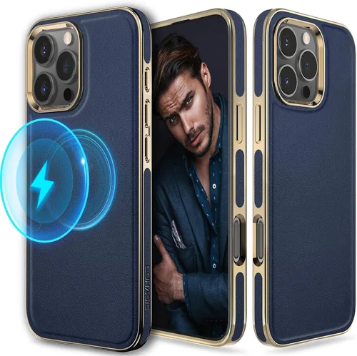 Vista 18 de LOHASIC Funda de piel de lujo para iPhone 18 Pro Max/iPhone 17 Pro Max Beige