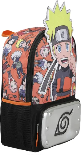 Vista 2 de Naruto Shippuden - Mochila de personajes de anime para niños de 16 pulgadas