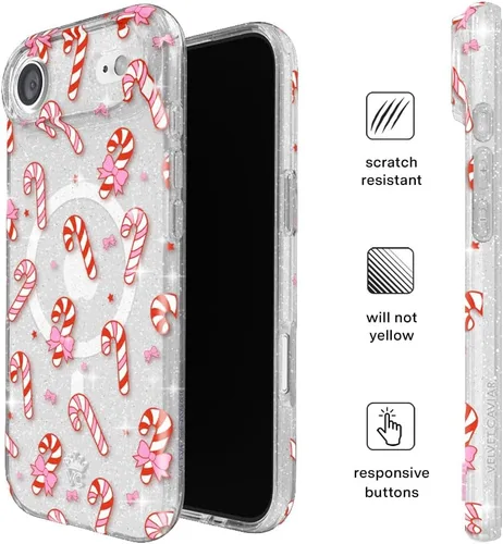 Vista 778 de VELVET CAVIAR Funda para iPhone 15, compatible con MagSafe, probada contra caídas de 10 pies, fundas protectoras de diseño, leopardo color rosa