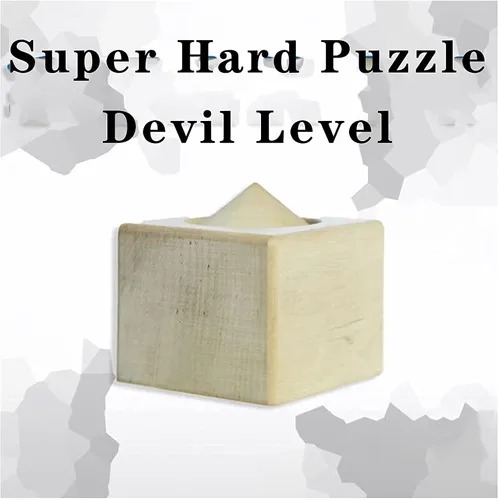 Vista 4 de MGCD Newtons Gravity Defying Puzzle-Cant Take Out The Wood Block Madera Brain Teaser Dificultad Nivel 10 Cerebro Burning Puzzle Descompresión