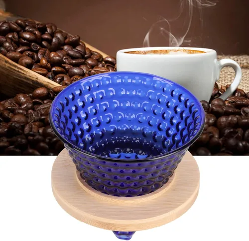 Vista 3 de Gotero de café, embudo de gotero de café de vidrio reutilizable, accesorios para cafetera (#0, 1)