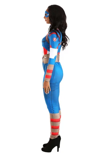 Vista 5 de Disfraz de Capitán América Marvel Avengers para Mujer Multicolor