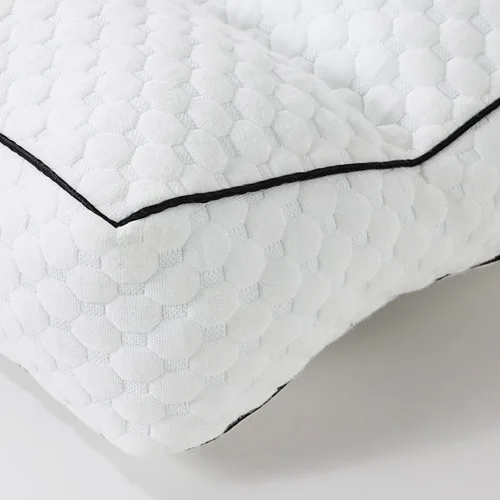 Vista 6 de Almohada de rodilla de espuma viscoelástica triturada para dormir de lado, almohada entre las piernas para alinear la columna vertebral, almohada