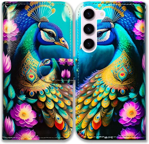 Vista 10 de Bcov Funda para Galaxy S23 Fe, funda de piel con tapa y función atril para Samsung Galaxy S23 FE