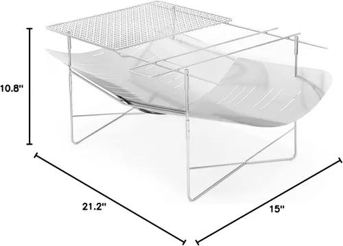 Vista 7 de Picogrill 760 with 2 Grates and 2 Skewers - Large but Lightweight Portable Stove and BBQ Grill for 2-8 Persons