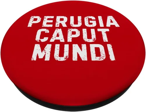 Vista 2 de Perugia Caput Mundi Città Simpatica Uomo Donna Bambino PopSockets Adhesive PopGrip