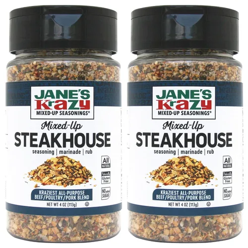 Vista 8 de Jane's Krazy Seasonings Mixed-Up - Condimento para carne, 4 onzas