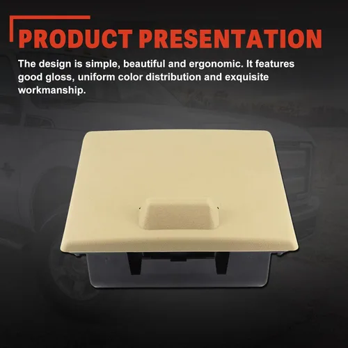 Vista 5 de USTAR Portavasos beige para Ford F250 F350 F450 F550 Super Duty 2008-2016 8C3Z-2513562-AE