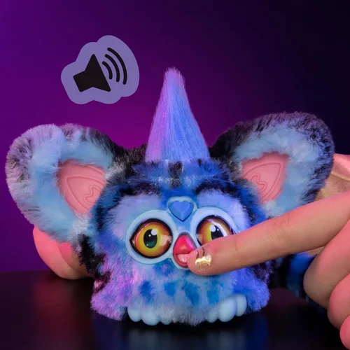 Vista 10 de KPop Demon Hunters Furby Furblets Derpy Tiger, juguete electrónico coleccionable de 3 pulgadas