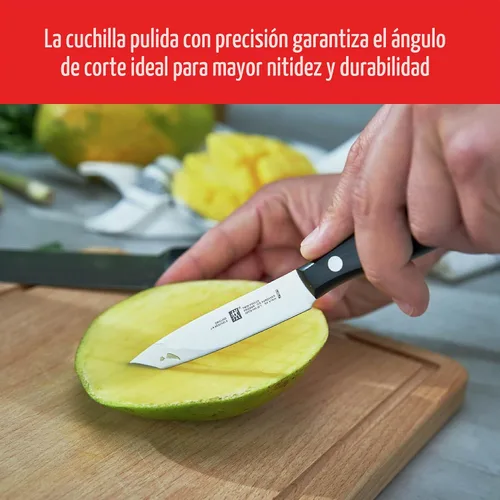 Vista 8 de ZWILLING TWIN Signature Juego de Cuchillos con Bloque Autoafilable de 15 Piezas - Marrón