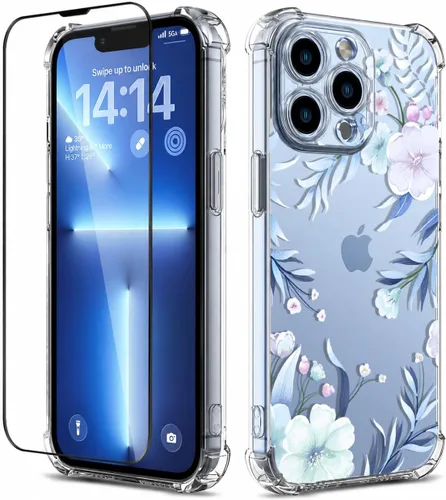 Vista 99 de Funda para iPhone 13 y iPhone 14 (6.1 pulgadas) con protector