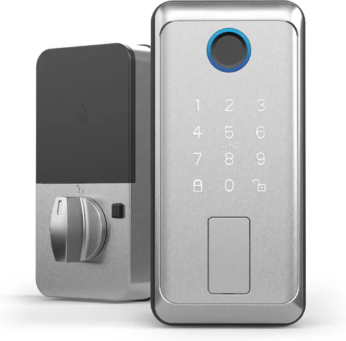 Vista 13 de Feit Electric Smart Touch, cerradura de puerta con tarjeta, huella digital, teclado NFC, teclado, control de aplicaciones, bloqueo automático, 100