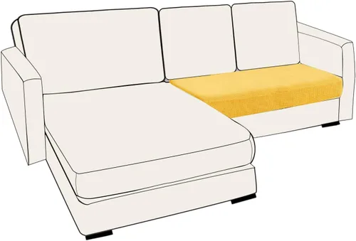 Vista 17 de UNBBRRL Fundas de cojín de asiento para sofá, elásticas, funda de cojín individual para sofá, fundas de cojín para sofá, fundas de héroe protegen
