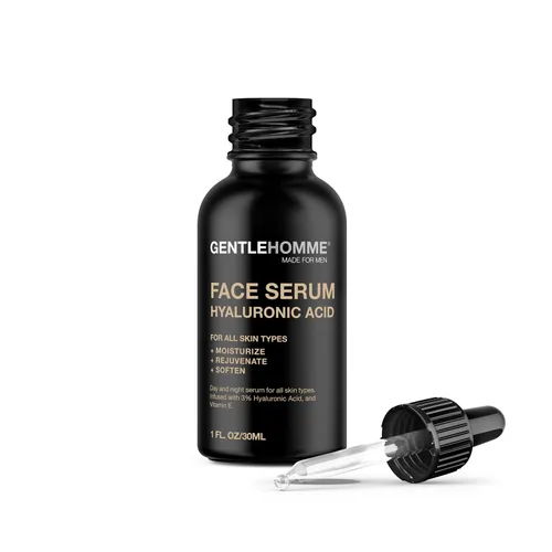 Vista 2 de Gentlehomme - Suero facial de ácido hialurónico - Suero facial para hombre - Con 3% de ácido hialurónico y vitamina E - Ayuda a hidratar