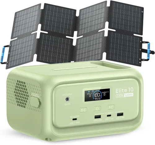 Vista 10 de BLUETTI Elite 10 Mini estación de energía portátil, 128Wh 200W generador