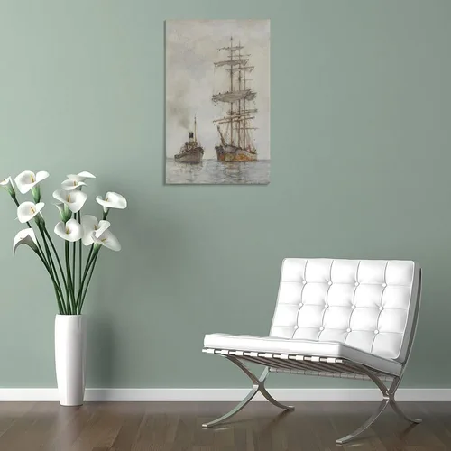 Vista 5 de Towing-Henry Scott Tuke Posters Art Print Wall Photo Paint Poster Hanging Picture Family Bedroom Decor Gift 12x18inch(30x45cm)