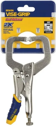 Vista 8 de IRWIN VISE-GRIP Alicates de soldadura, liberación rápida, bloqueo de abrazadera C, 6 pulgadas (IRHT82585)