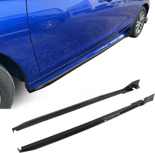 Vista 9 de IKON MOTORSPRTS - Faldas laterales compatibles con Honda Civic 2022-2026, sedán de 4 puertas, polipropileno de polipropileno, fibra de carbono