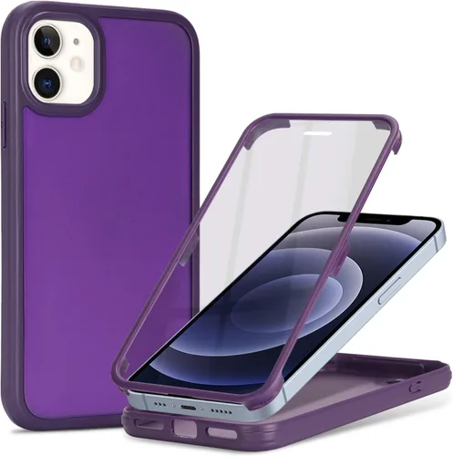 Vista 16 de Funda para iPhone 12 mini con protector de pantalla, color negro
