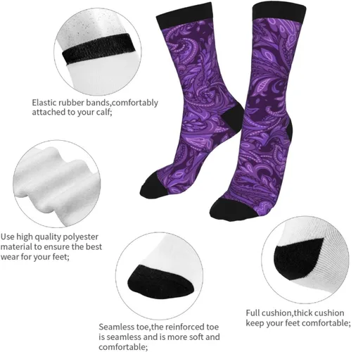 Vista 7 de Mouxue Calcetines locos del tubo del equipo de la novedad divertida, calcetines casuales del vestido de las mujeres de los hombres