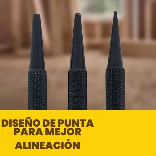Vista 4 de STANLEY Perforador de clavos, acero, juego de 3 piezas (58-230)