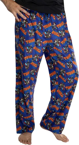 Vista 2 de Marvel Comics - Pantalones de pijama para hombre con estampado clásico de Thor