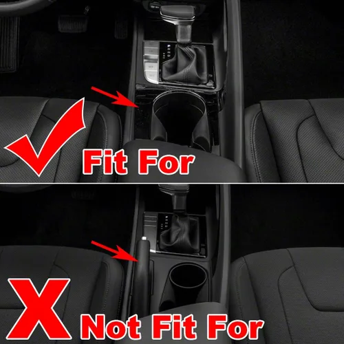 Vista 4 de ruihe Perilla de palanca de cambios de automóvil, panel de consola, cubierta de marco compatible con Hyundai Elantra 2021 2022 2023 2024 versión