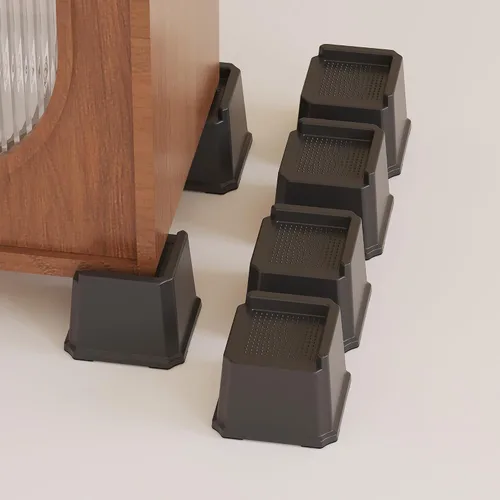 Vista 11 de Elevadores de cama resistentes de 2 pulgadas, elevadores de muebles para marco de cama, sofá, escritorio, silla, elevan hasta 1500 libras, juego