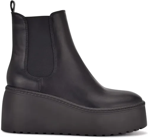 Vista 2 de Nine West Botines Chelsea con suela gruesa Henrita3 para mujer