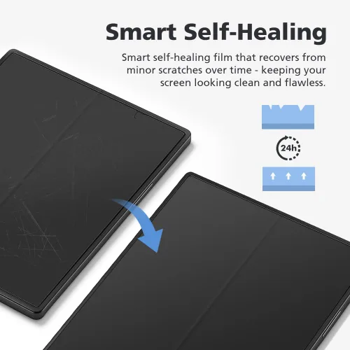 Vista 5 de Para Google Pixel 9 Pro Fold, [3+3 unidades] Protector de pantalla mate antirreflejo EPU+TPU, 3 interiores + 3 frontales, antihuellas, autocurable