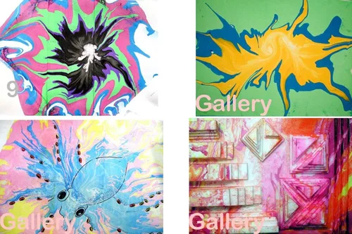 Vista 5 de Juego de 12 tubos de colores de 12 ml para pintura ebrú