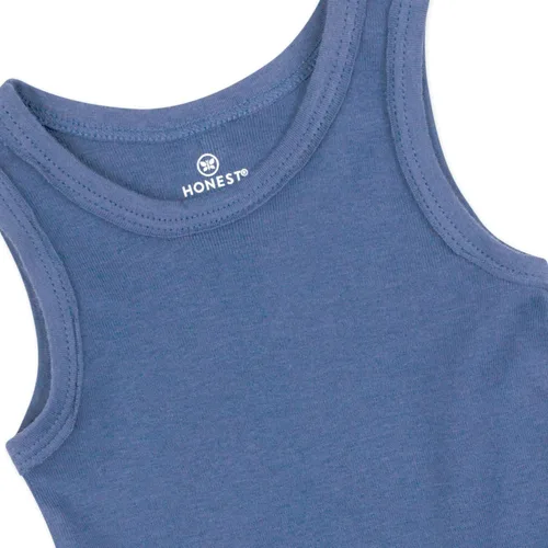 Vista 29 de HonestBaby Camisetas musculares sin mangas 100% algodón orgánico para bebés y niños pequeños, niñas
