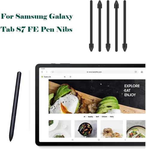 Vista 2 de 5 puntas de lápiz óptico Tab S7 FE S para Samsung Tab S7 FE Stylus, Galaxy Tab s7 FE Pen repuesto para Samsung Galaxy Tab S7 FE Stylus Pen